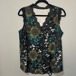 Lace V-Neck Tank